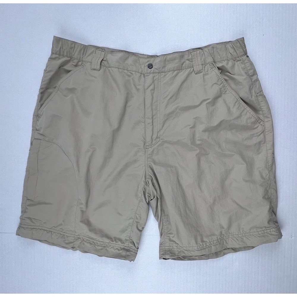 KOPPEN XL Convertible Zip-Off Hiking Cargo Pants Beige Mens Outdoor NO PANT LEGS